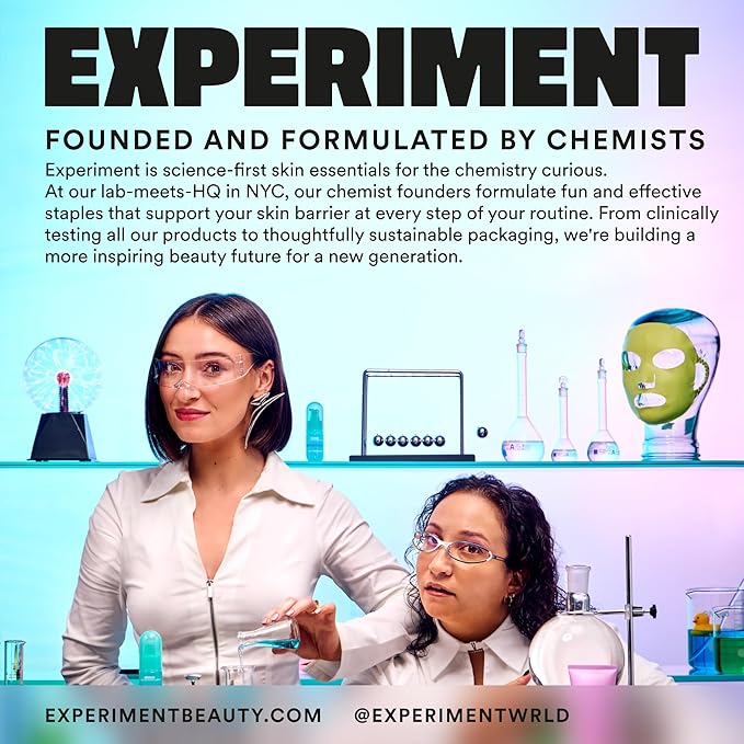 Experiment Super Saturated Ultra Hydrating Barrier Serum - 30% Glycerin, Polyglutamic Acid + Prickly Pear for Intensive Moisture, Plump + Dewy Skin, 1.35 FL OZ - Hydrating Serum for All Skin Types