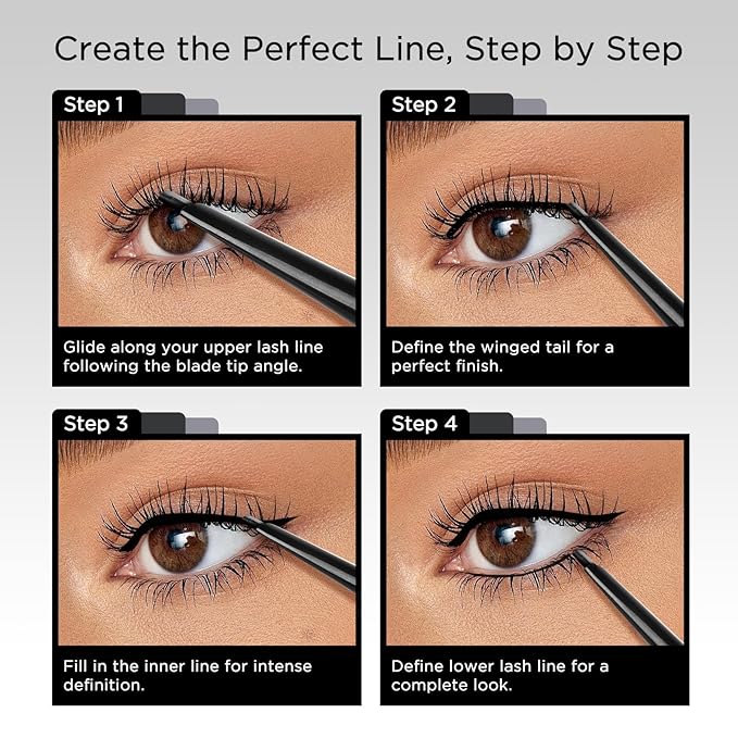BEPHOLAN Black Eyeliner Pencils,D-tips Waterproof Gel Eyeliner Pencil Waterline Eye Liner Pen for Women Waterproof Smudge Proof Long-lasting (BLACK-D)