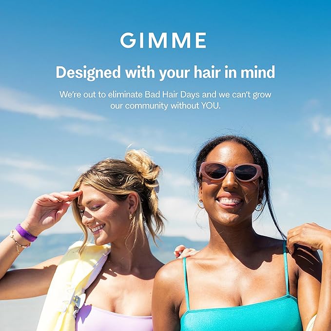Gimme Beauty Fine Hair Elastic Bands - Slim-Fit Elastic Ties for Fine, Brittle, or Bleached Hair - No-Dent, Gentle-Grip Ponytail Holders for All-Day Comfort - 12 Pack, Dark Brown