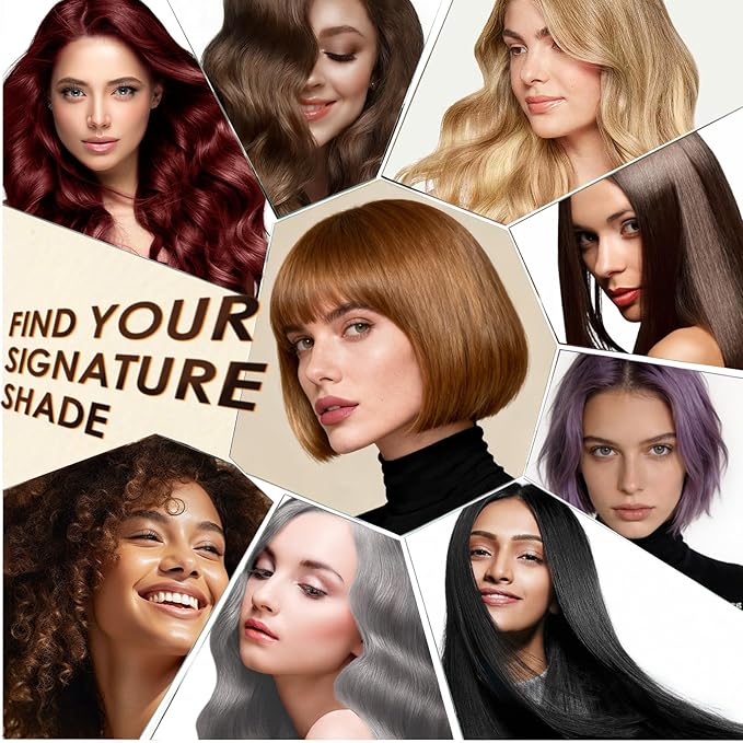 Hair Dye Shampoo 3 in 1 for Women Men, Rich Root-to-Tip Coloring with Natural Extracts, 3-4 Weeks Lasting Smooth Shiny Finish, Easy Home Use for All Hair Types 16.9 fl oz (Chestnut Brown)