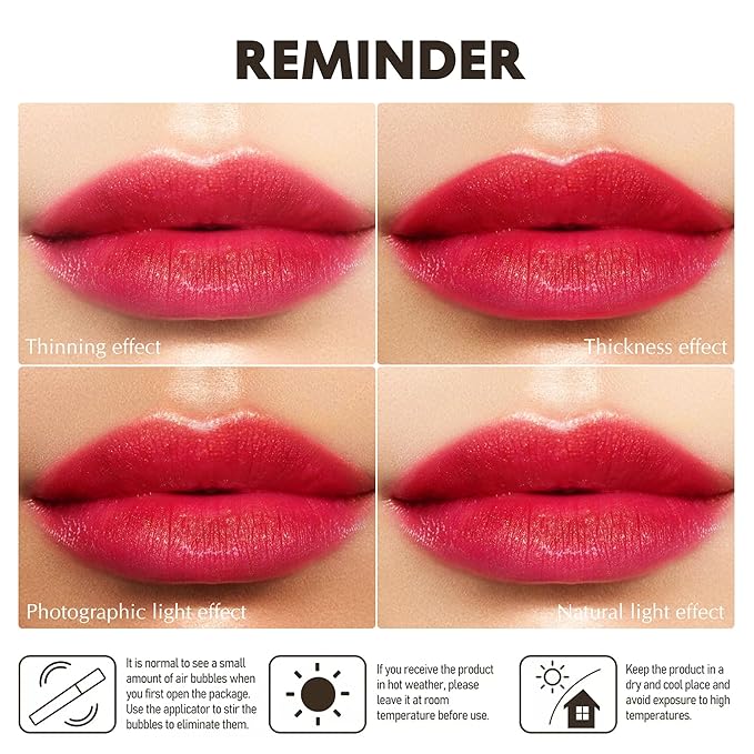 Dark Red Moisturizing Lipstick for Women Shimmer Tinted Lip Balm Hydrating Nourishing Burgundy Lip Gloss Vegan& Cruelty Free Lip Makeup, ZG112 Deep Love