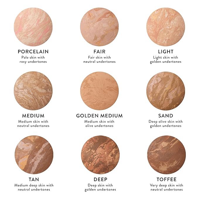 LAURA GELLER NEW YORK Baked Balance-n-Brighten Foundation with Kabuki Brush Makeup Set, Porcelain