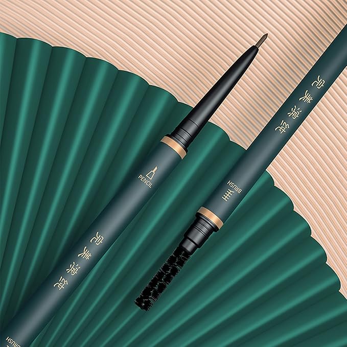 3 Pack of Waterproof Eyebrow Pencil,Professional Makeup Micro Brow Pencil,Brow Kit with Eyebrow Brush and Razor,Ultra-Fine Mechanical Pencil (Black)