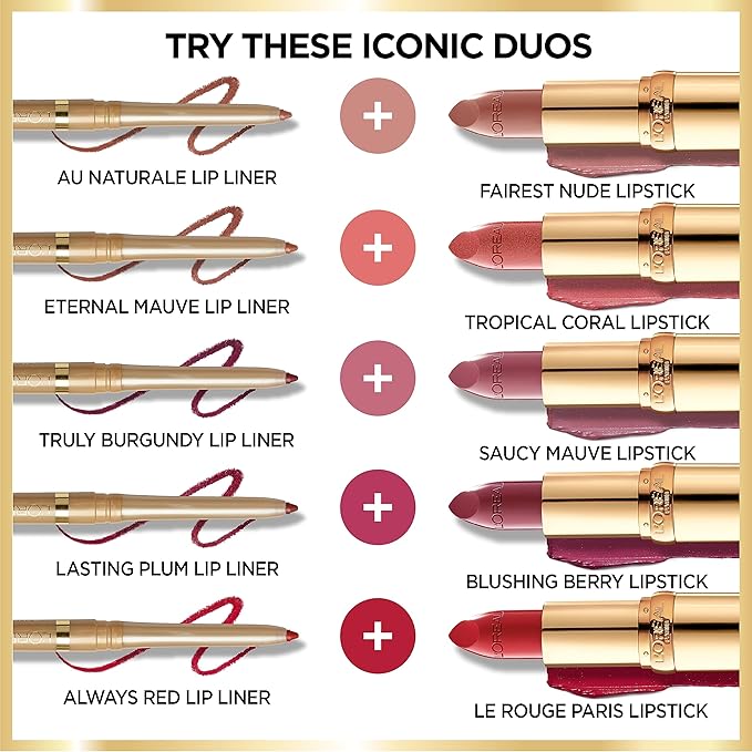 L'Oreal Paris Colour Riche Original Creamy, Hydrating Satin Lipstick with Argan Oil and Vitamin E, I Pink You're Cute , 1 Count