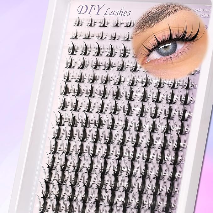 Himirell Lash Clusters Manga Eyelash Clusters Anime Cluster Eyelash Extensions Clusters Lashes Natural Look Eyelashes Fairy Lash Clusters Manga Individual Lashes for Self Application (8-16MM)