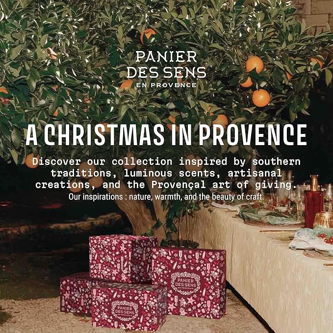 Panier des Sens - Geranium Rose Gift Duo Set - Hydrating Hand Cream 96% Natural Ingredients & RollโOn Eau de Toilette - Vegan & Made in France - Holiday Edition - Travel Size 1.7 Fl Oz + 0.3 Fl Oz