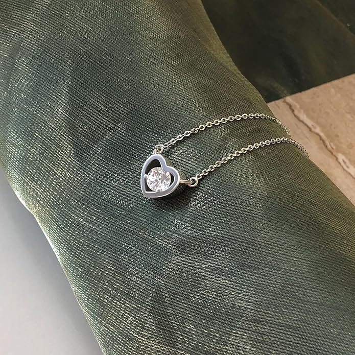Luxval Diamond Pendant Gold Necklace for Women,Dainty 18k Gold Plated Choker Necklaces Simple Gold Jewelry Gifts for Women Girls