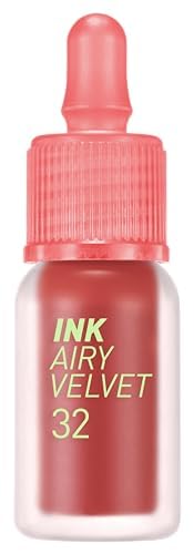 Peripera Ink Airy Velvet Lip Tint | High-Pigmentation, Lightweight, Soft, Moisturizing (032 REDDISH ROSE)