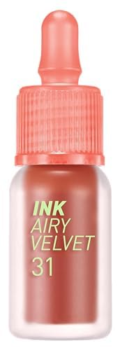 Peripera Ink Airy Velvet Lip Tint | High-Pigmentation, Lightweight, Soft, Moisturizing (031 MILD ROSE)