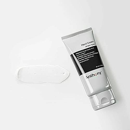 Anthony Hand Cream, 3 Fl Oz, Contains AHAs, Coconut Oil, Shea Butter, Glycerin, Aqua Cacteen; Heals, Hydrates, Soothes Dry, Chapped, Cracked Hands; Diminishes Tough Calluses