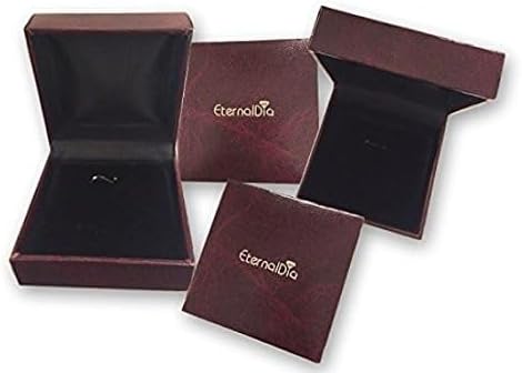 Eternaldia 925 Sterling Silver with Cubic Zirconia Solitaire Stud Earrings for Womens Screw Back Post With Secure Fit
