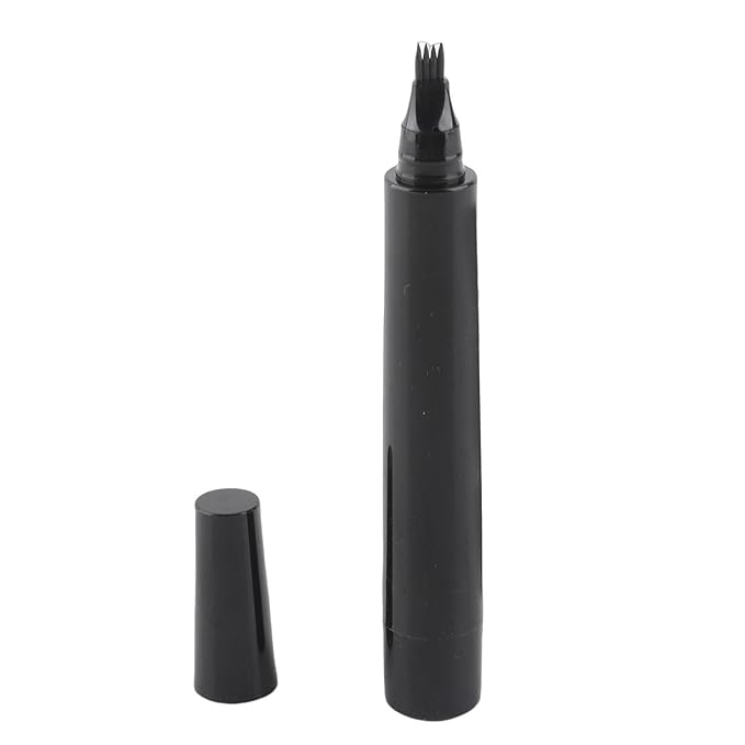 FILFEEL .5ml Lasting Beard Pen Filler for Men - Easy to Use Barber Styling Grooming Pencil, (dark brown)