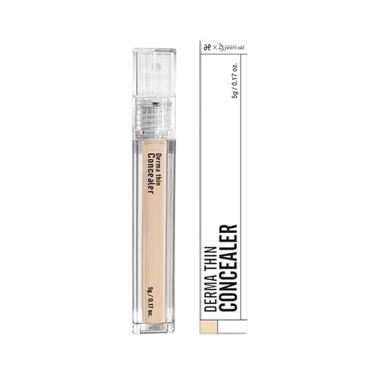 [23YEARSOLD Derma] Thin Concealer #1.5P (Nude Beige) – Sensitive-Skin Friendly, Lightweight & Long-Lasting with Redness-Soothing SWEETONE Formula for a Natural Finish, Easy-to-Carry 0.17 fl oz
