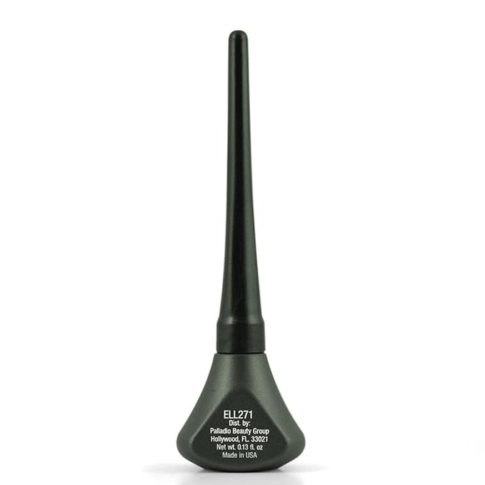 Palladio Liquid Eyeliner, Highly Pigmented and Waterproof Eyeliner, For Intense Eye Definition, Smear-proof Eyeliner Liquid, Includes Easy Grip Wand and Felt Tip Eyeliner Applicator, Emerald Isle