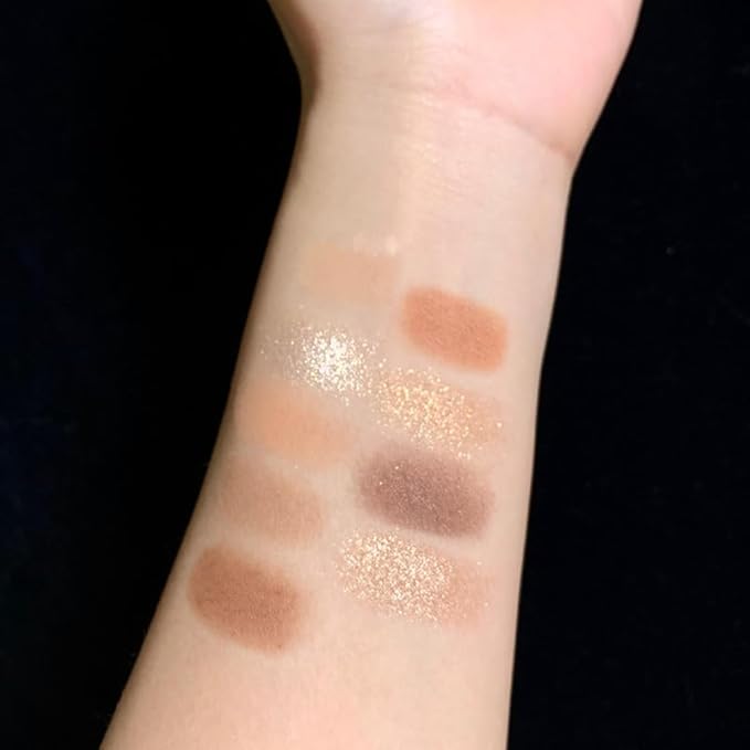 Kayswang eye shadow 9 colors eyeshadow palette eyeshadow stick eye shadow palette makeup Eyeshadow brush glitter Eyeshadow primer cream long lasting waterproof （pink grey）