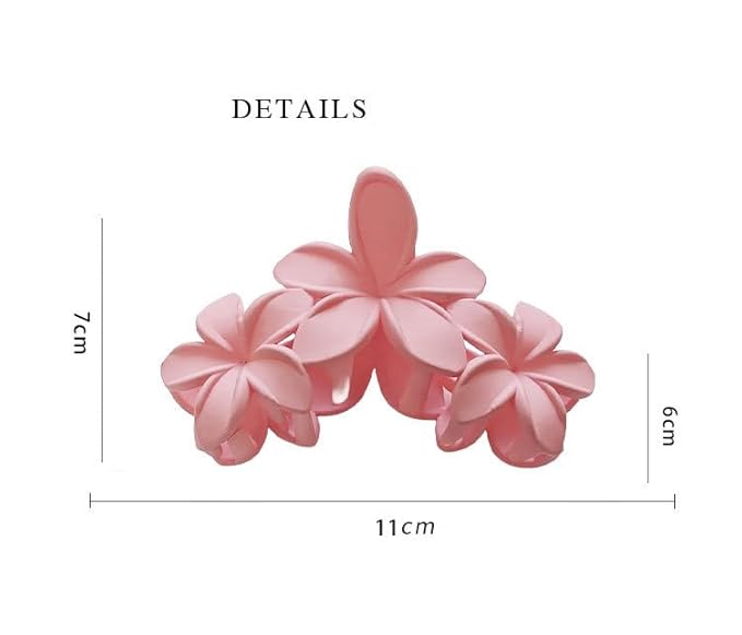 SPEVERT Clips for Women,6PCS Frosted Flower Hair Claw Stylish Hawaiian Beach Big Hair Clips for Thick Long and Curly Hair No Slip Grip ﻿ (1)