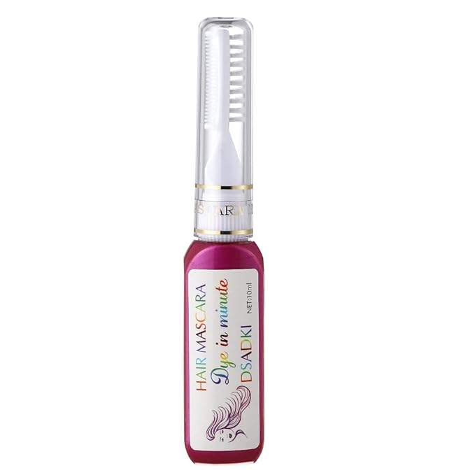 DSADKI Temporary Hair Color Mascara Washable Hair Dye Stick Non-toxic Instant Hair Chalk Dye for Girls Women (Pink)