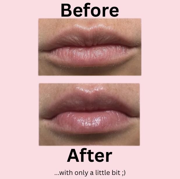 Shea Lip Butter - All Natural 4 Ingredient Lip Balm - for dry cracked lips, travel sized, ultra moisturizing vegan lip balm, for long lasting hydration & lip repair, scented w/Peppermint oil