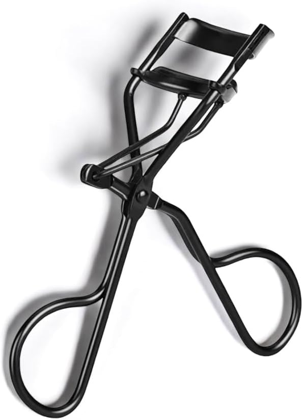 Beauty Power Eyelash Curler – Precision Lash Lift in Seconds with 5 Replacement Pads, Eyebrow Brush & Satin Travel Bag – Gentle & Safe, German Stainless Steel for Perfect Curls - Gift (Natural Curl)
