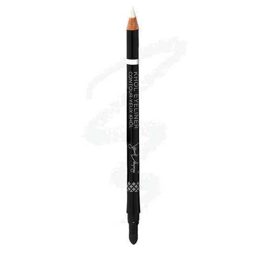 Jillian Dempsey Khol Eyeliner: Clean, Waterproof Eyeliner Pencil with Built-In Smudger for Effortless Blending – Rich Pigment, Cruelty-Free, FTA White