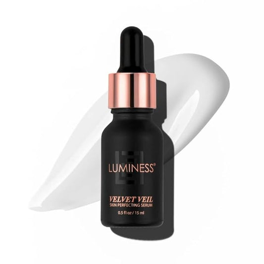 Luminess Velvet Veil - Hydrating Makeup Primer Serum - Pore Minimizer, Smooths Wrinkles and Fine Lines - Lightweight, Non-Greasy, Long-Lasting Make up Gripping Formula, For All Skin Types