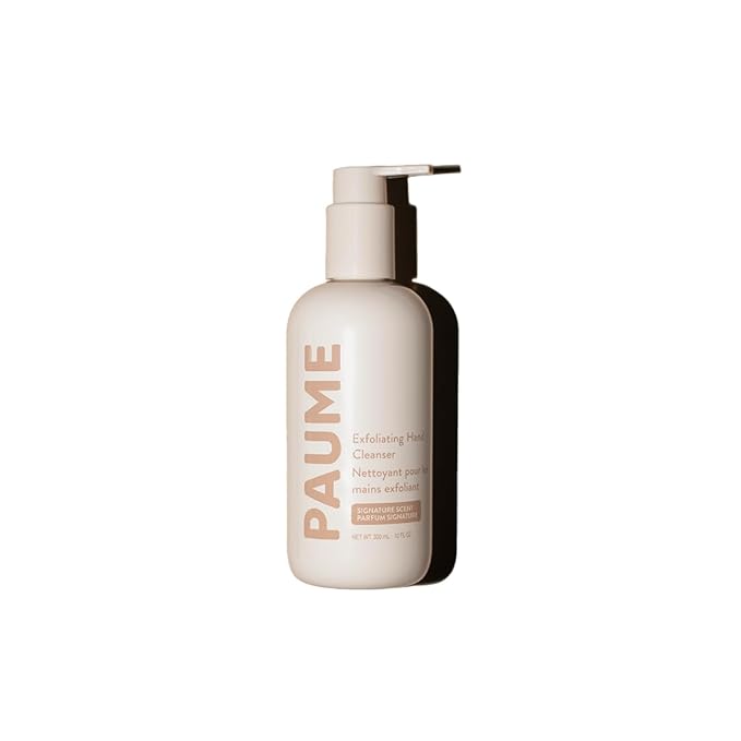 PAUME Exfoliating Hand Cleanser, Silicon Free, Paraben Free, Vegan, Exfoliating Soap with Essential Oils, Hydrating Hand Soap for Gentle Cleanse (3 Fl Oz)