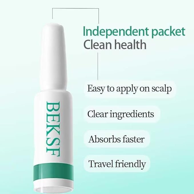BEKSF Rosemary Hair Oil, a lightweight rosemary essential oil spray, suitable for all scalps and hair, free of parabens and sulfate surfactants, 15ml. (1, 10.5ml)