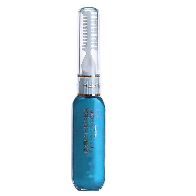 Temporary Hair Mascara Washable Temporary Hair Color Chalk Hair Dye Stick Non-toxic Instant Dye(Turquoise Blue)