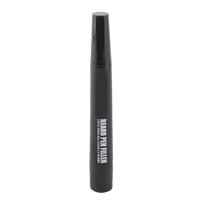 FILFEEL .5ml Lasting Beard Pen Filler for Men - Easy to Use Barber Styling Grooming Pencil, (dark brown)