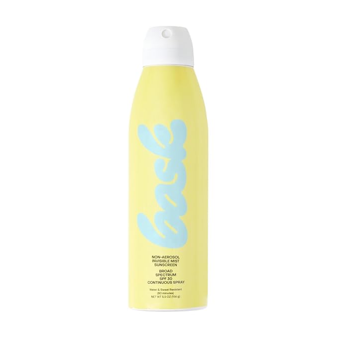 Bask Suncare SPF 30 Sunscreen Spray - Non-Aerosol, Broad Spectrum UVA/UVB Protection, Dermatologist Recommended, Moisturizing, Lightweight & Non-Greasy, 5.5 oz | Non-Aerosol, No White Cast, Lightweight, Fast-Absorbing