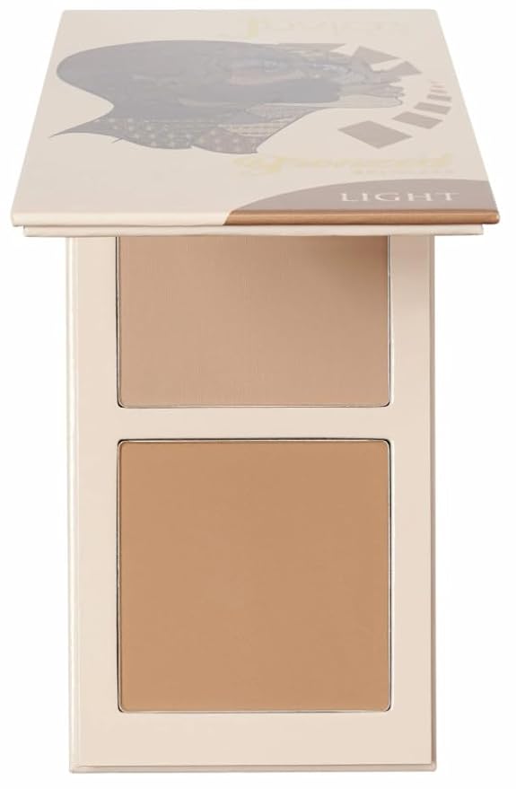 Juvia's Place Bronzed Duo Bronzer Light - Soft Matte, Contour, Bronzer Pressed Powder, Long-Wearing & Buildable Bronzing Powder - Suitable for Light to Fair Skin Tone
