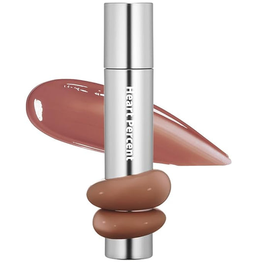 Heart Percent Dote On Mood One Way Glowy Tint, Glass-like High Shine Glossy Finish w/Long-Lasting Luminous Color Lip Stain for Glowy Look, #14. Teddy Mocha