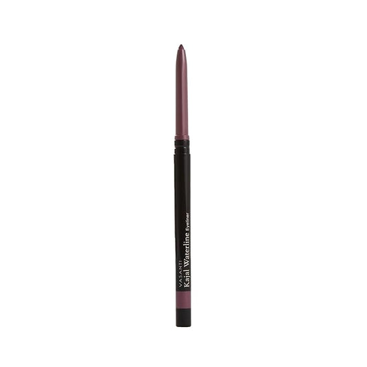 VASANTI Kajal Waterline Eyeliner Pencil - Long lasting, Blendable, Safe for Sensitive Eyes, Waterline Eye Liner - Water resisitant & Smudge proof - Opthalmologist Approved and Tested (Wild Plum)