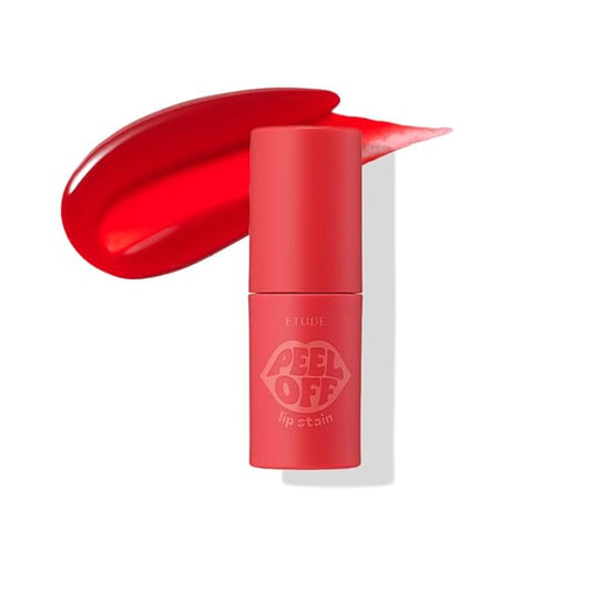 ETUDE Dear Darling Peel Off Lip Stain (Cherry Crack) – Teen girl gifts, Hydrating Hydrogel Tint, Long Lasting & Waterproof, High Pigment, Easy Peel Off, All‑Day Color Lip Tattoo