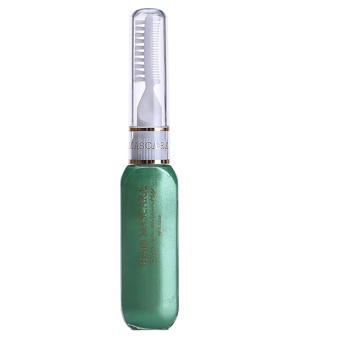Temporary Hair Mascara Washable Temporary Hair Color Chalk Hair Dye Stick Non-toxic Instant Dye(Green+Pink+LP)