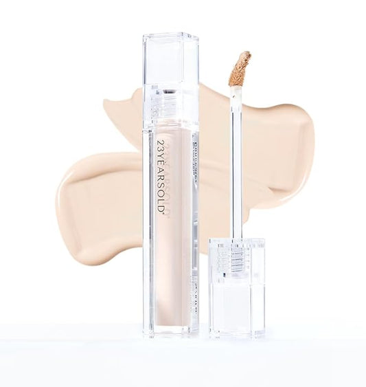[23YEARSOLD Derma] Thin Concealer #0.5P (Pink Beige) – Sensitive-Skin Friendly, Lightweight & Long-Lasting with Redness-Soothing SWEETONE Formula for a Natural Finish, Easy-to-Carry 0.17 fl oz