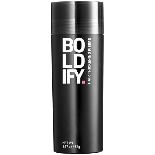 BOLDIFY Hair Fibers (56g) - Fill In Thinning and Fine Hair for an Instantly Fuller, Thicker Look - 14 Shades for Women & Men - Hazel Brown