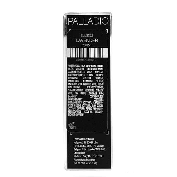 Palladio Liquid Eyeliner, Highly Pigmented and Waterproof Eyeliner, For Intense Eye Definition, Smear-proof Eyeliner Liquid, Includes Easy Grip Wand and Felt Tip Eyeliner Applicator, Lavender