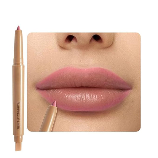 Waterproof Matte Lip Liner Pencil with Silicone Smudger – Long-Lasting Retractable Velvet Crayon, Define & Sculpt Lips, Vegan & Cruelty-Free, Perfect for Work, Date, Party & Travel (01#, pack of 1)