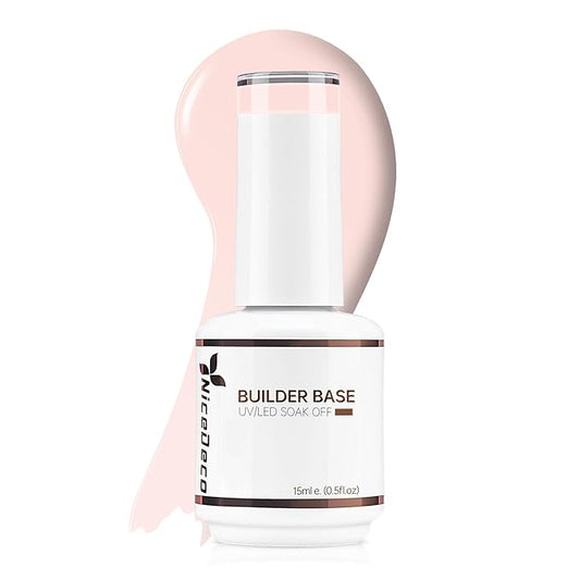 Nicedeco Hema Free Builder Nail Gel Polish 15ML 8 in 1 Cruelty Free Vegan Base Strengthener Hard Extension Gel - 011
