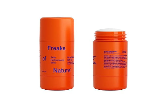 Peak Performance Sun Stick SPF 50 | 100% Mineral Sunscreen | Lightweight, 40-Min Water-Resistant | Plant-Based, Eco-Friendly, Reef-Safe, Cruelty-Free | All Skin Types | 0.70 oz | Pack of 2
