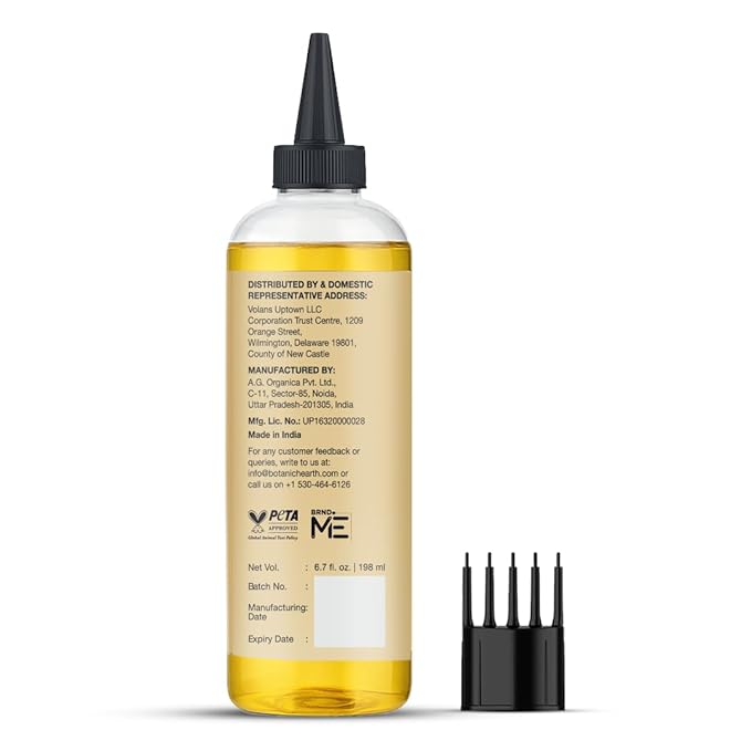 Botanic Hearth Hair Oil for Hair Growth & Hair Relaxer | Strengthening Dry, Frizzy, Damaged Hair & Scalp Treatment | Castor Hair Oil – 6.7 Fl Oz