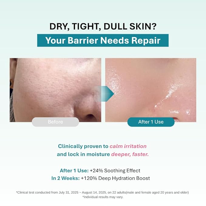DEEPERCENT Bluewater Marine Barrier PDRN Serum – Dewy Skin Deep Hydration Long Lasting Moisture Hyaluronic Acid Niacinamide Fast Absorbing Barrier Repair Fragrance Free Korean Skincare (1.52 fl oz)