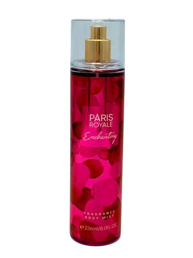 Paris Royal Enchanting Body Mist for Women, 8 Fl Oz - Alluring Floral & Fruity Fragrance - Refreshing All-Over Body Spray (Enchanting)