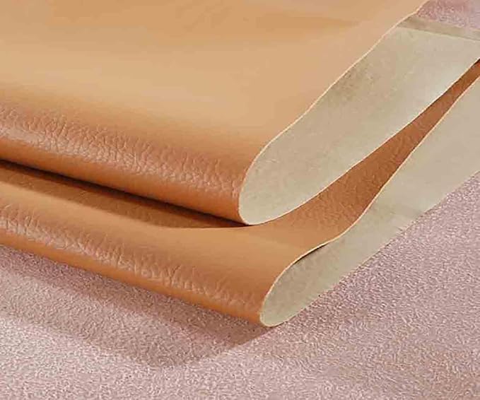 Leather Repair Patch,Self Adhesive Leather Repair Tape for Damaged Leather Furniture, Sofa Seating,Car Seats (Khaki,19x4 inch)