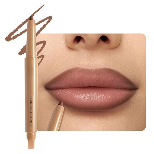 Waterproof Matte Lip Liner Pencil with Silicone Smudger – Long-Lasting Retractable Velvet Crayon, Vegan & Cruelty-Free, Define & Sculpt Lips for Work, Date, Party & Travel (07#, pack of 1)