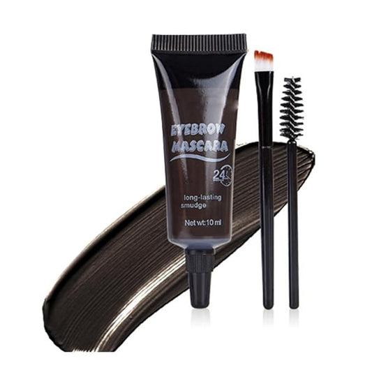 Three Dimensional Eyebrow Dye Cream,Long-lasting Waterproof Smudge-proof Liquid Eyebrow Gel,Thickening Brow Mascara Professional Brow Color Kit (#04)