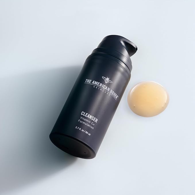 THE AMERICAN BOXER Kickass Cleanser Hydrating Mens Face Wash for Men - Essential Vitamins and Minerals - For All Skin Types - Organic - Cruelty Free - Naturally Derived Ingredients