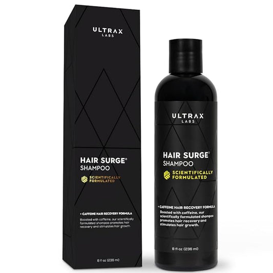 Ultrax Labs Hair Thickening Shampoo for Thinning Hair and Hair Loss - Hair Surge 8 oz for Women and Men