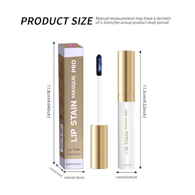 Lip Stain Peel Off – Wipe-Off Lip Stain Tattoo | Long Lasting Waterproof Lip Tint, High-Pigment Matte Lip Color, Smudge & Transfer Proof Lip Stains Masque, Kiss-Proof All-Day Lip Makeup 05#